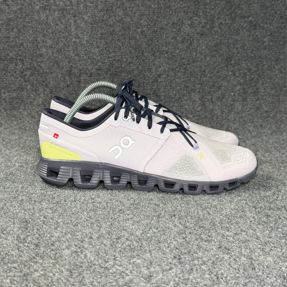 On Running Cloud X 3 Running Shoes Women's 10 Orchid Iron Athletic Run Training